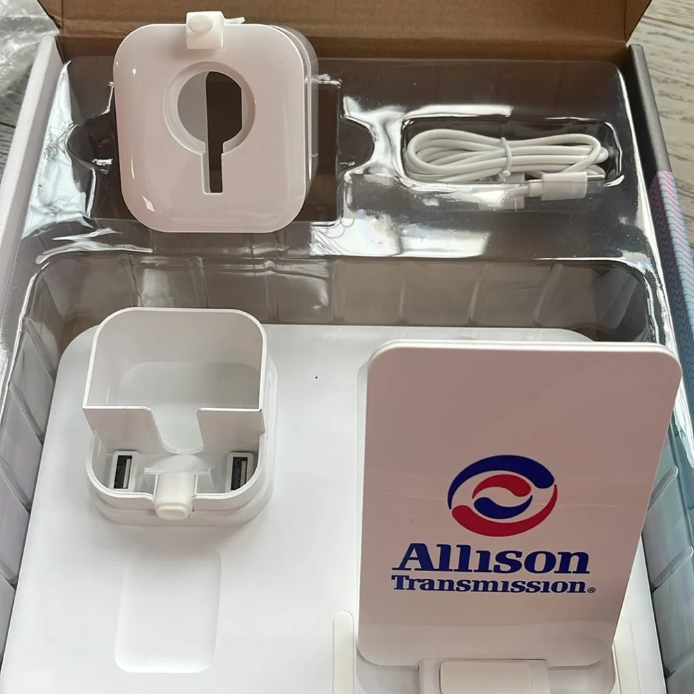 DOCKSY Apple DockStation-White-3x Charge- Phone 📱 Wireless Earbuds, Smart Watch
